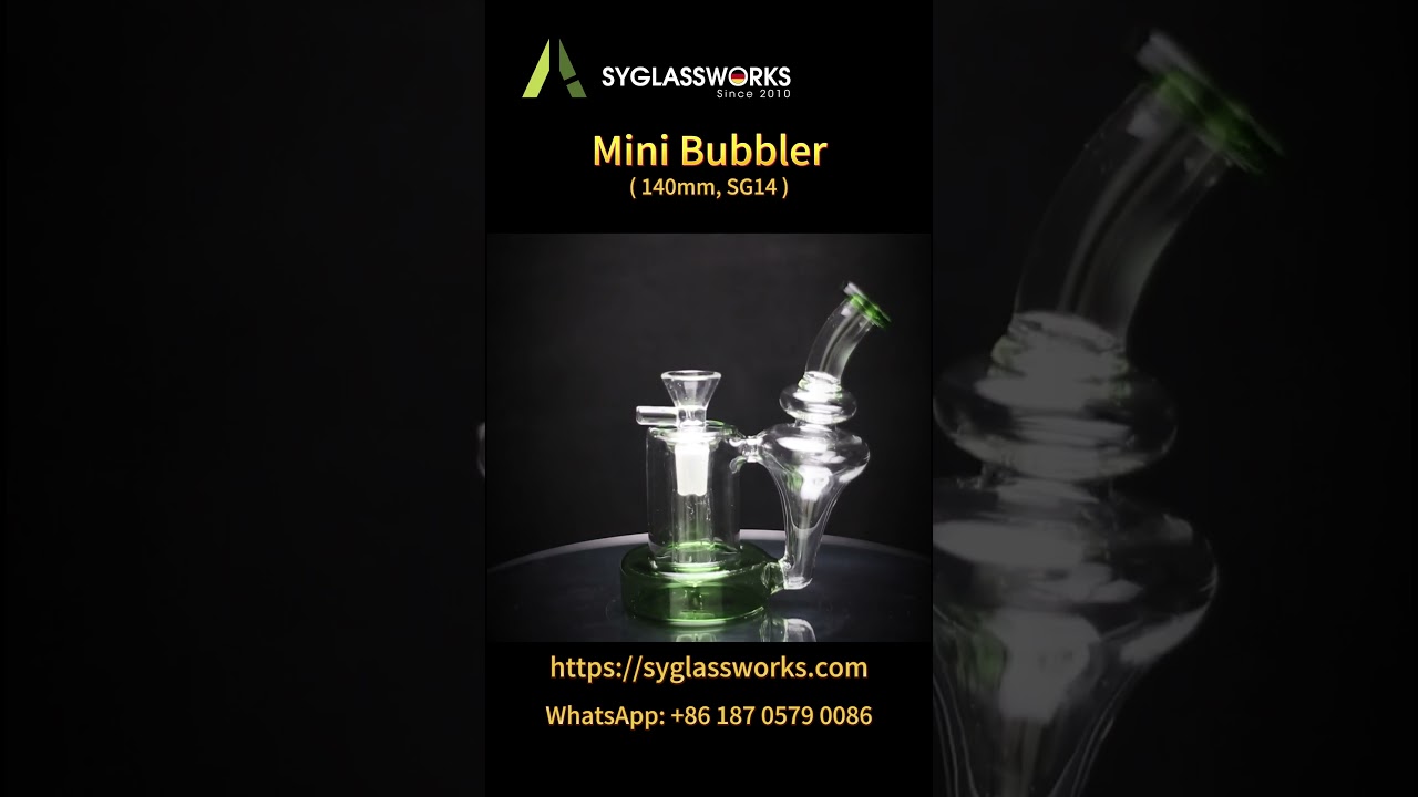 Mini Bubbler 140mm #csc #headyglass #paraphernalia #smokingpipe #420 #cannabissociety #420daily