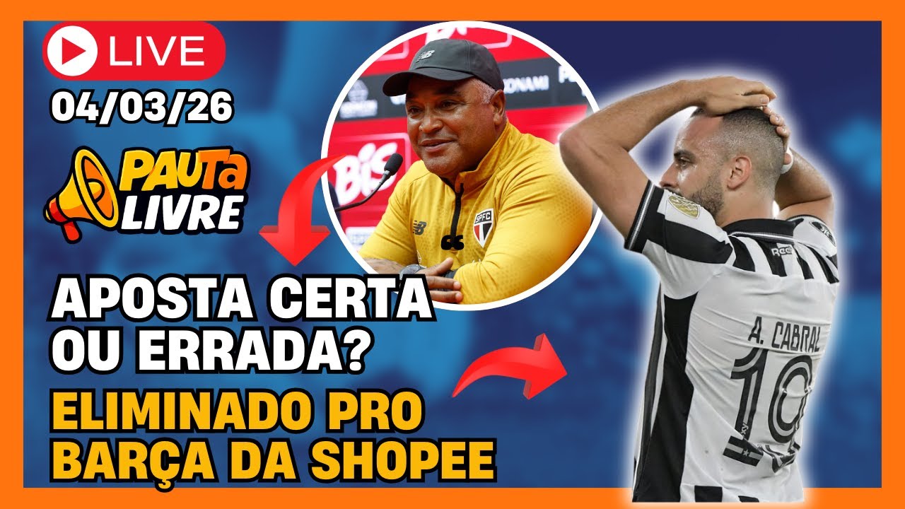 ROGER MACHADO NO SÃO PAULO | BOTAFOGO ELIMINADO NA PRÉ LIBERTADORES - PauTa Livre