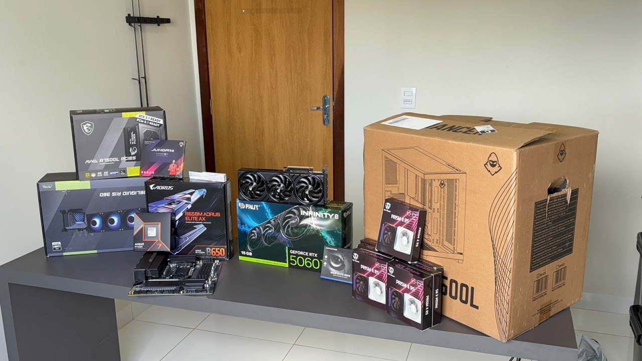 Finalmente montei meu AM5 dos sonhos - Ryzen 7 9700x + RTX 5060 Ti 16gb (montagem completa)