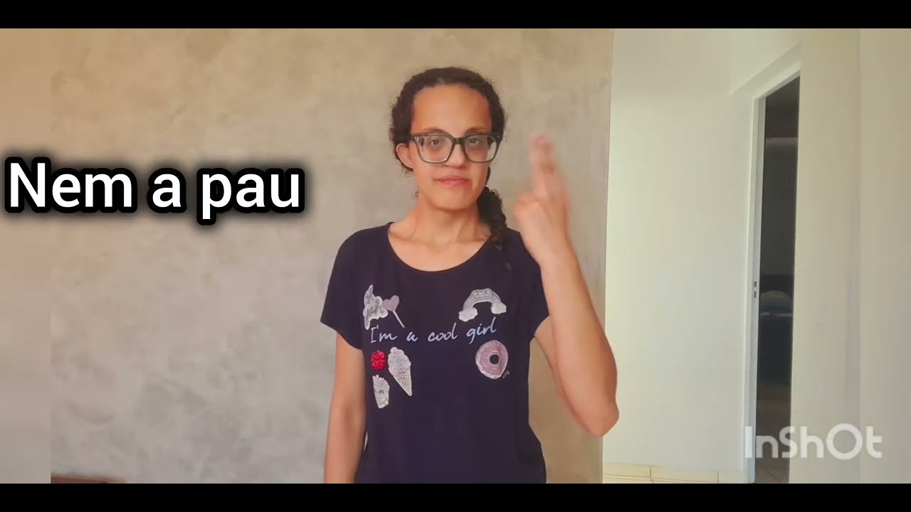 Aprender sinais Expressão dez 