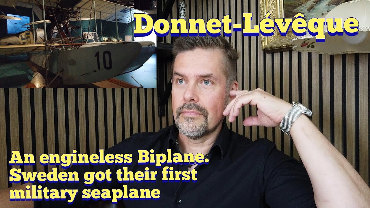 An engineless biplane, Donnet- Lévêque Type A. Sweden´s Navy got their first flying boat, 1913.
