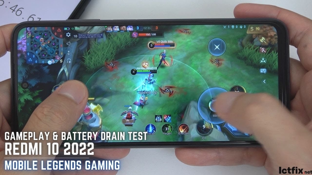 Redmi 10 2022 Mobile Legends Gaming test