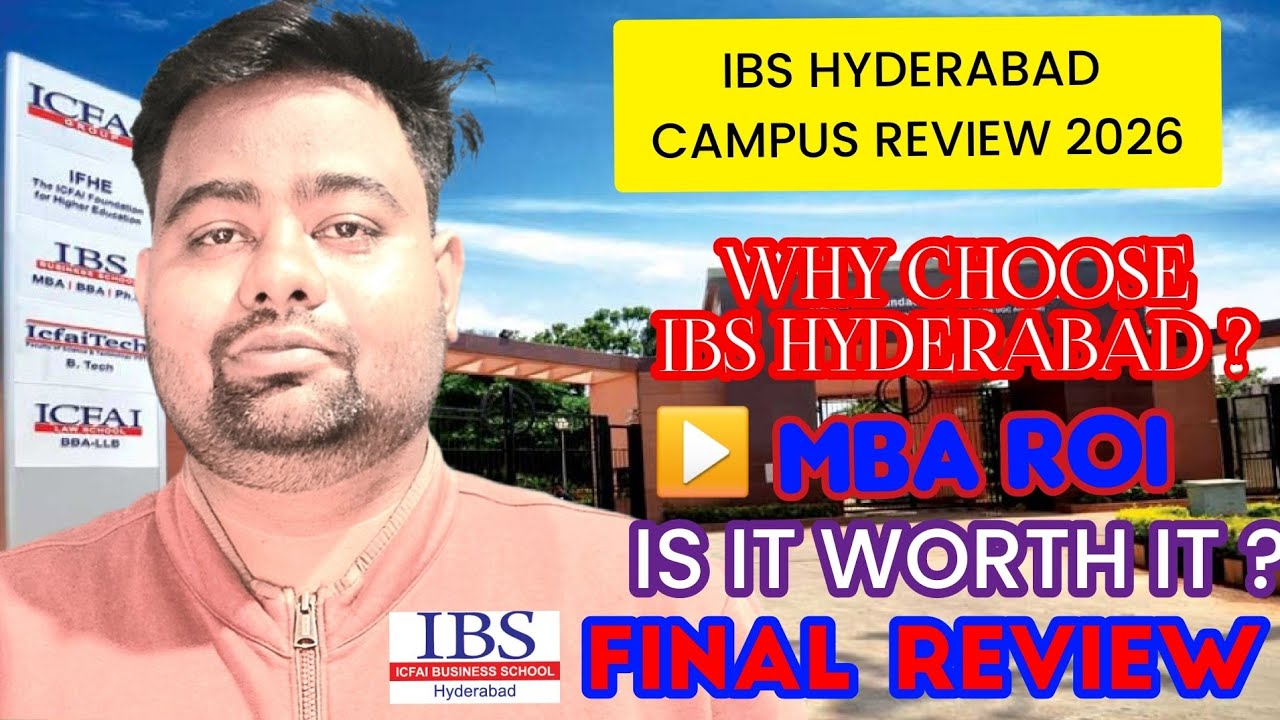 IBS HYDERABAD ✅️ FULL MBA COURSE REVIEW 2025 ✔️ why Choose Campus or Not ❌️ Placement Myth 😱 ROI 🎓