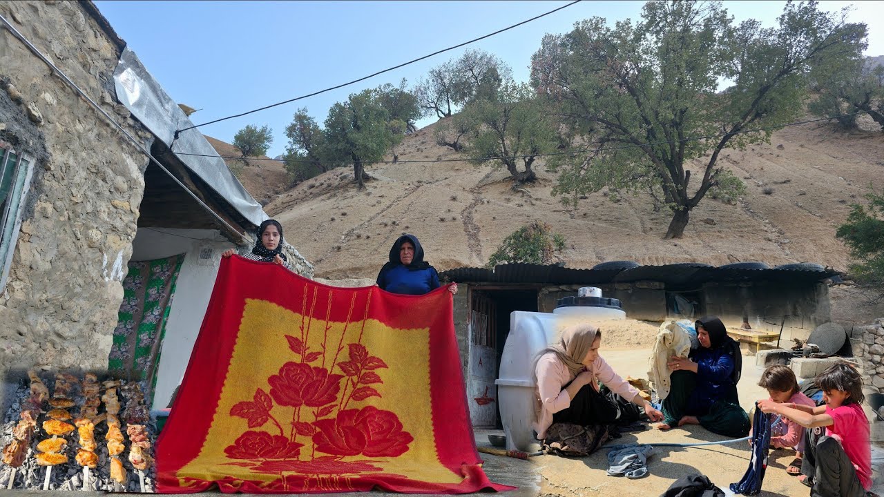 Nomadic life in a rural house 🏡 + washing blankets and clothes in the heart of nature 🌿