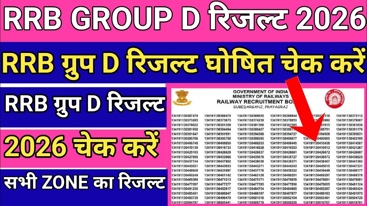 RRB Group D Result 2026 | RRB Group D Result Kaise Dekhe 🔥 How To Check RRB Group D Result 2026 