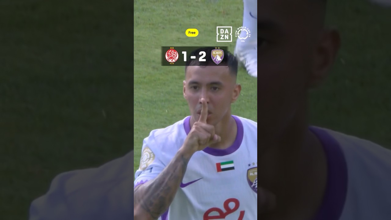 Wydad AC 1-2 Al Ain - 1-minute highlights 🎥⚽️ #fifacwc #fifaclubworldcup #wydad #alain