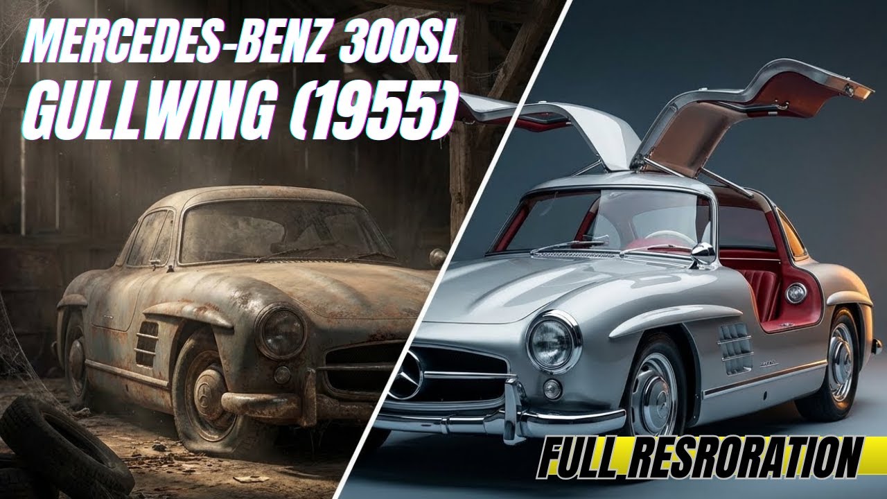 Full Rebuild: 1955 Mercedes-Benz 300SL Gullwing | Satisfying Car Restoration ASMR