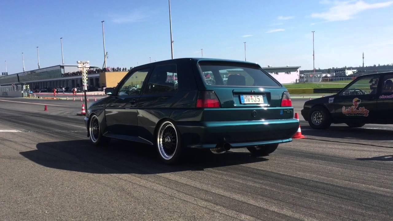 VW Golf Mk2 Rallye 850+hp R30 Turbo 4motion Testfahrt und 1/4meile