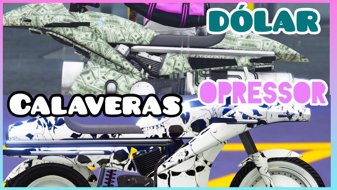 COMO PONER CALCOMANIAS DE DOLAR A LA OPRESSOR Y PINTURAS DE DISEÑO A COCHES GTA ONLINE PS4 Xbox ONE