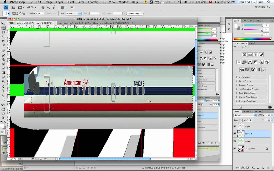 PlaneMaker Tutorial 11: Photographic and hi-res textures, multiple liveries