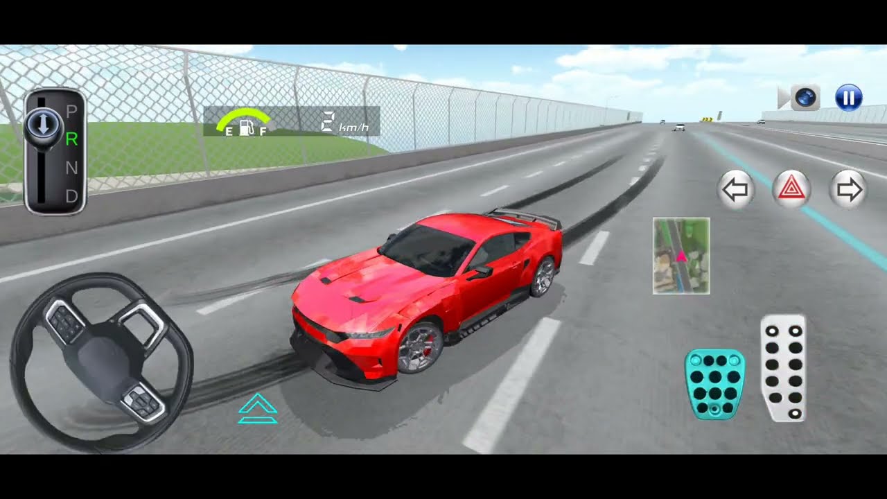 The car drive with highway driving to parking - 3D driving class 2026-iOS Android gameplay