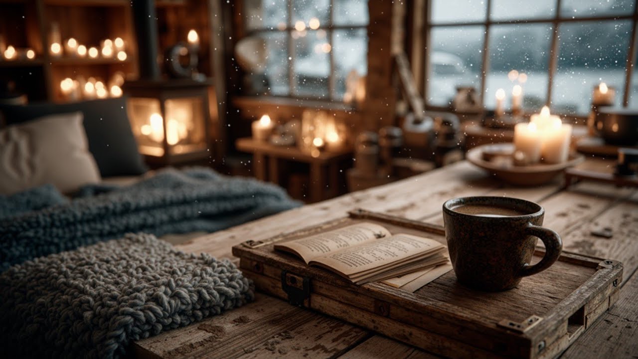 Cozy Cafe Jazz Piano | Winter Warmth & Relaxing Coffee Shop Ambiance for Deep Focus & Study