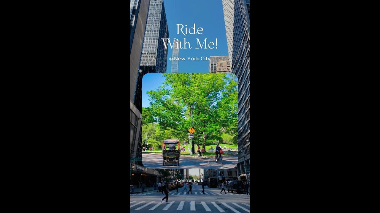 NYC Virtual Bike Ride @CentralPark | Relaxing Greenery & Natural Sounds (No Talking)