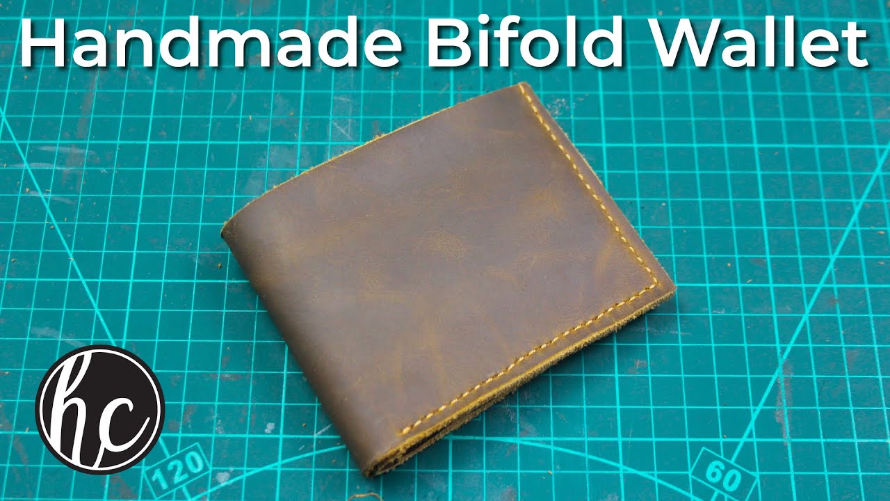 Handmade Bifold Leather Wallet (Free PDF Pattern) | ASMR | Hassan Crafts