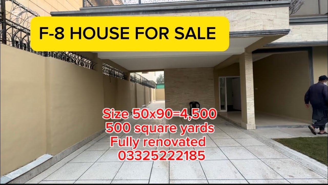 House is available for sale in F-8 islamabad nice location reasonable price ￼