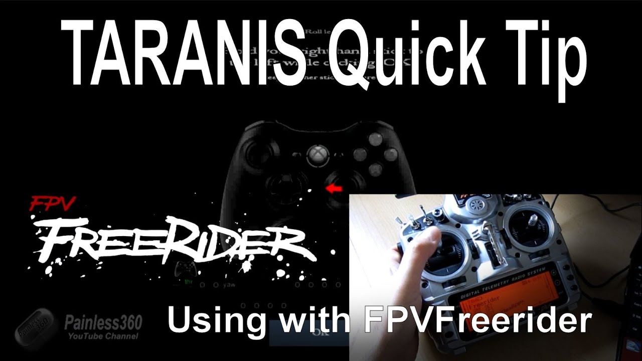 FrSky TARANIS Quick Tip - FPVFreerider setup for Windows (FPV simulator)