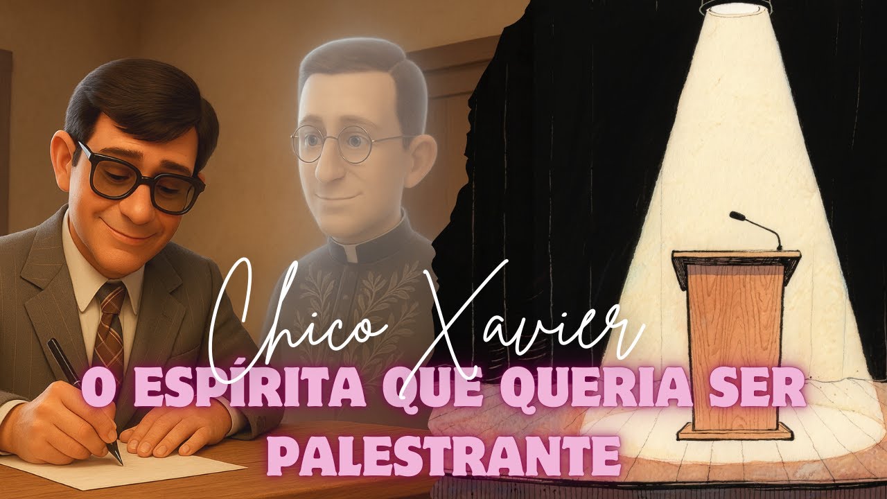 Chico Xavier & Irmão X em: Comunicações, um conto sobre O ESPÍRITA QUE QUERIA SER PALESTRANTE