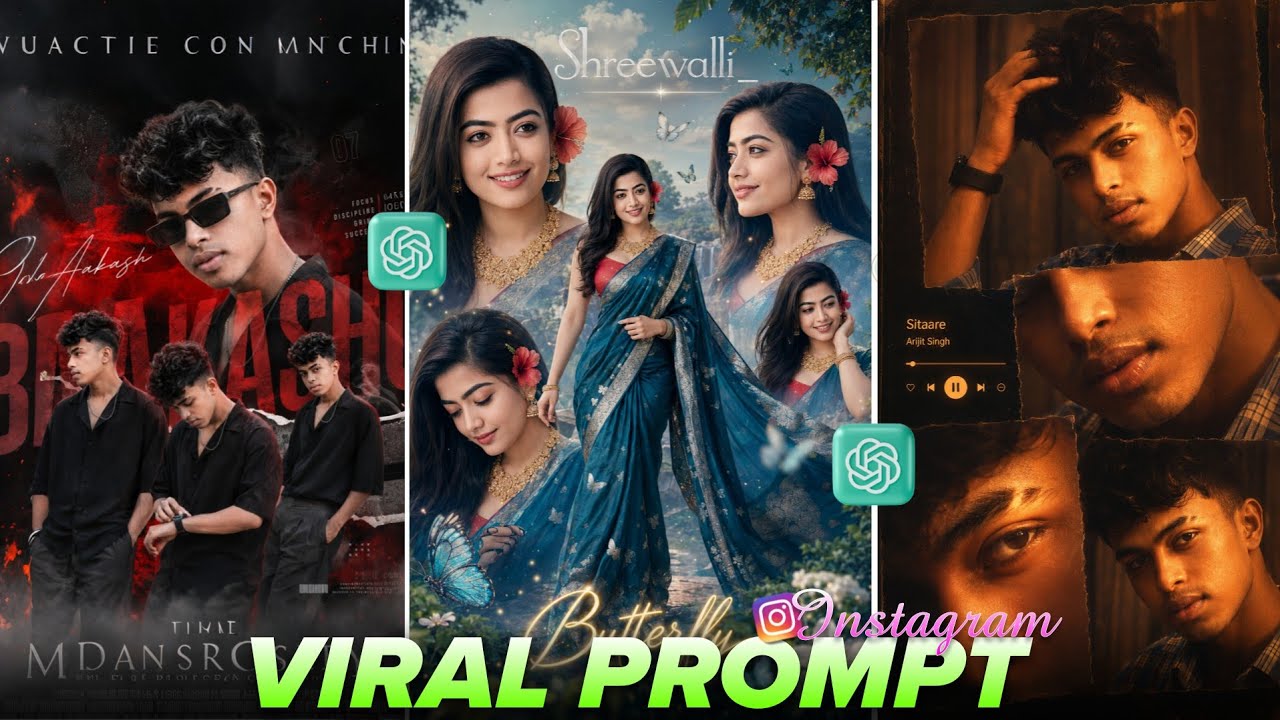 Instagram Viral Aesthetic AI Photo Editing 😍 | ChatGPT Trending Collage Prompt Tutorial