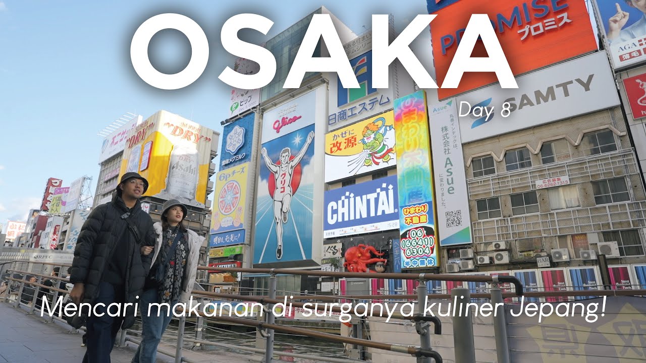 OSAKA TRAVEL VLOG | Kulineran di Osaka, udon terenak & Ginza Kagari Ramen 🍜🤩