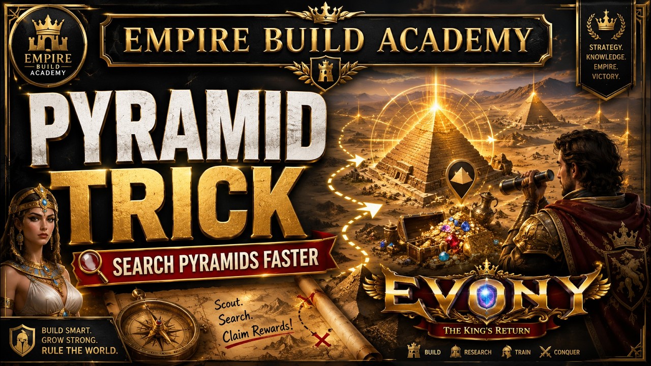 A MASSIVE thanks to UNCLERAWN for this pyramid trick on Evony