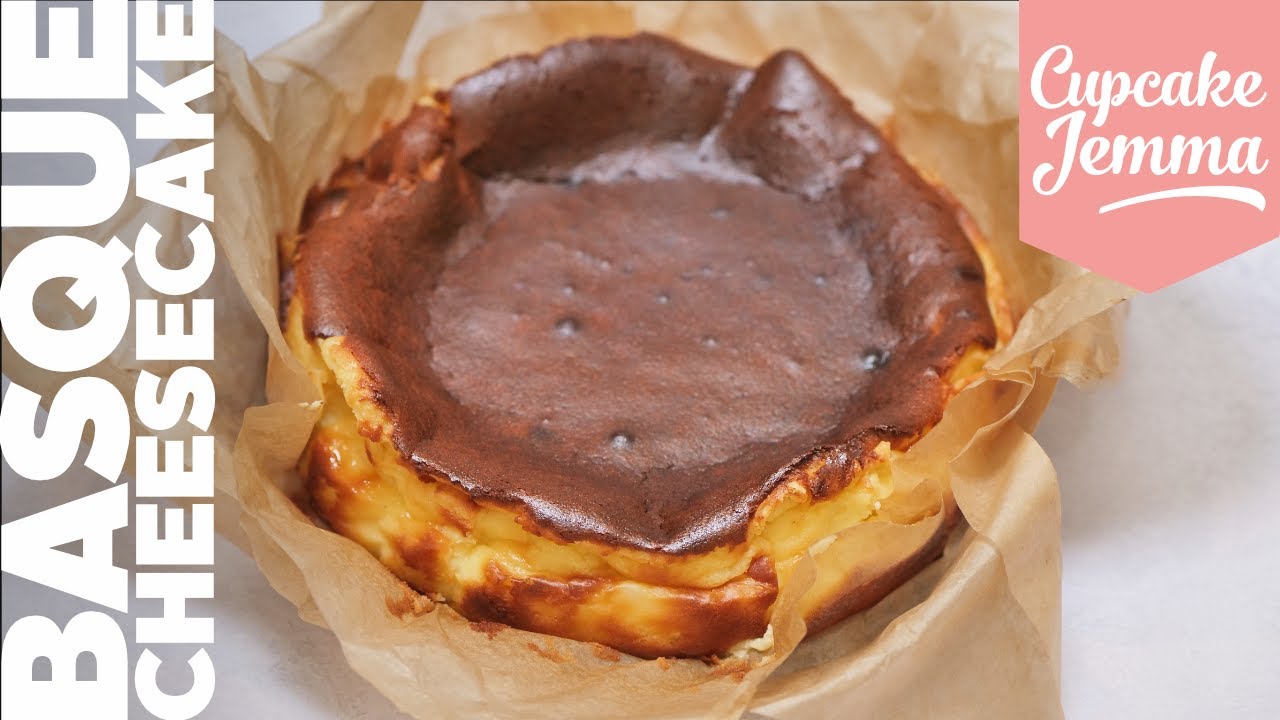 SUPER EASY Burnt Basque Cheesecake Recipe | Cupcake Jemma