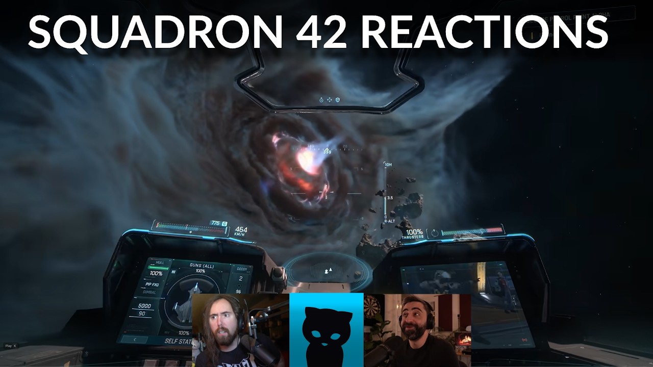 Squadron 42 Wishlist Trailer Reactions | Asmongold, Lirik, GiantWaffle