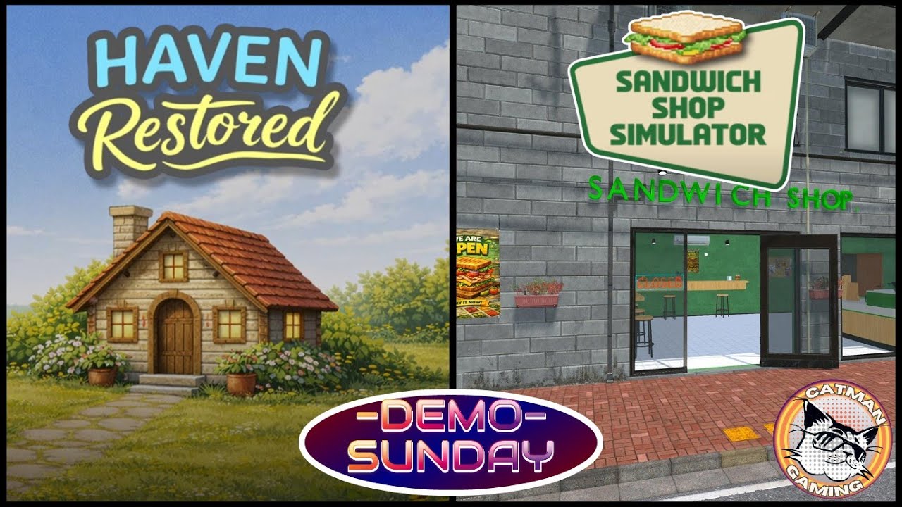 🔴Cozy Restoration Sim- HAVEN RESTORED | Making Sandwiches- SANDWICH SHOP SIMULATOR | DEMO SUNDAY