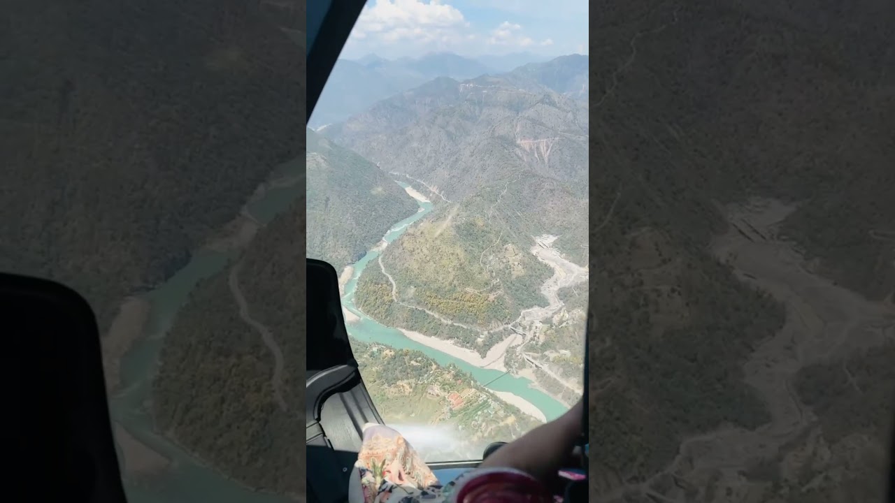 1st helicopter flight garur to dehradun ❤️ #minivlog #trendingvideo #uttarakhand #garur #pahad