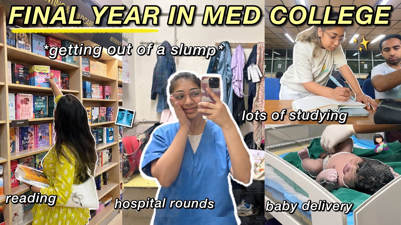 MEDICAL COLLEGE VLOG👩🏻&zwj;⚕️🏥: studying, productive days, final year of medical college & more