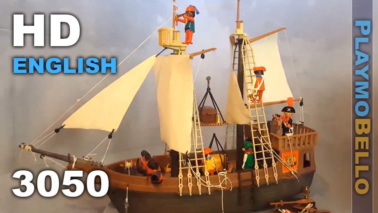 (1984) Playmobil 3050 Pirate Ship (Playmobil set REVIEW)