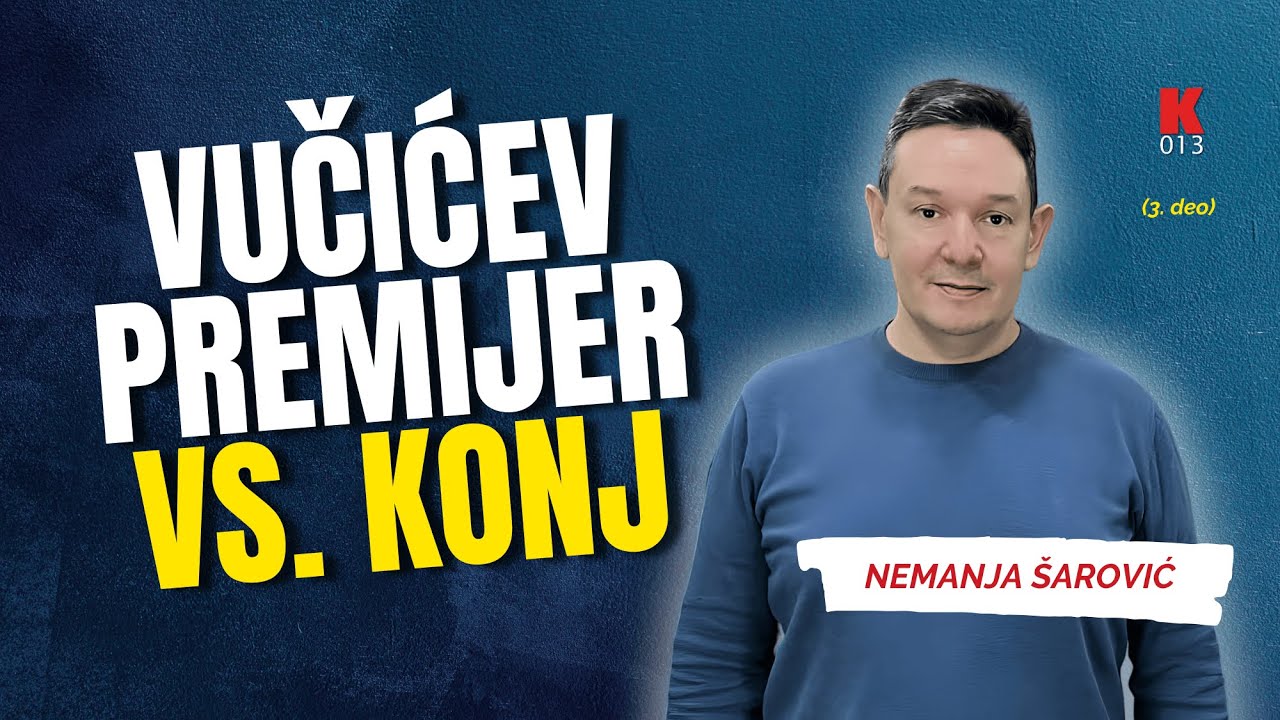 Nemanja Šarović: Razlike između konja i Vučićevog premijera