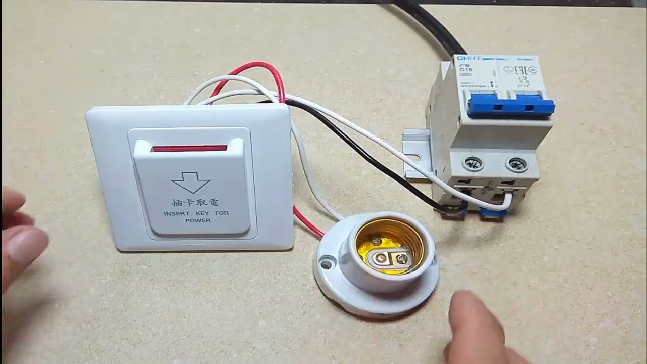 key card switch connection | hotel power card switch #electrical