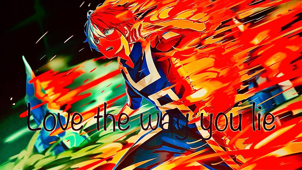 My hero academia - shoto todoroki - love the way you lie (AMV)