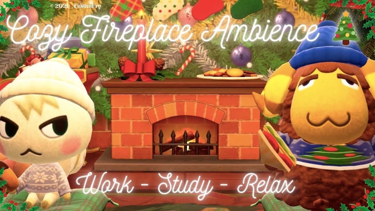Cozy Christmas Fireplace Ambience, 1 Hour 🎄 Waiting for Santa!
