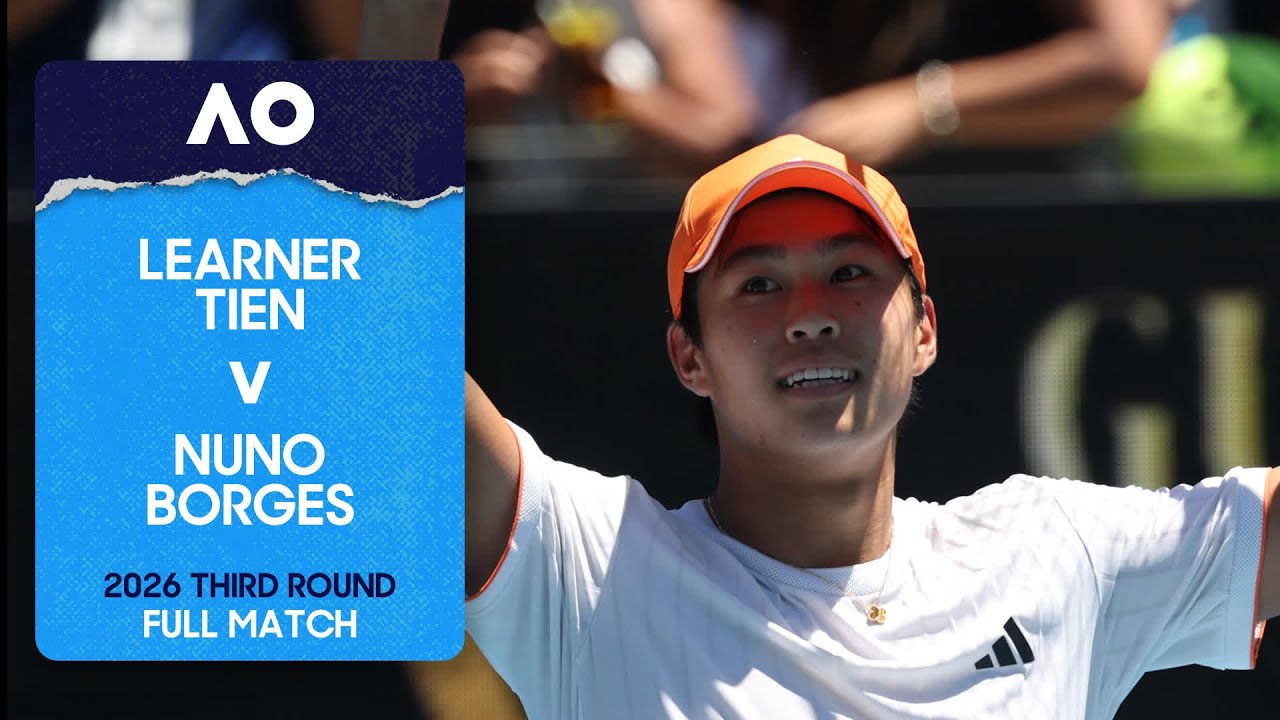 Learner Tien v Nuno Borges Full Match | Australian Open 2026 Third Round