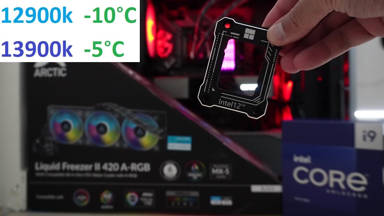 Arctic Liquid Freezer II 420mm ARGB + Thermalright 12th 13th Gen Contact Frame with 12900k & 13900k