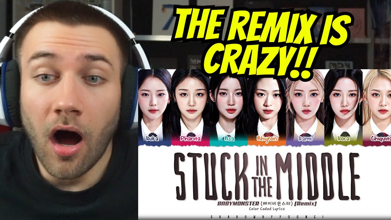 THIS IS A BOP!! BABYMONSTER 'Stuck In The Middle (Remix)' Lyrics - REACTION