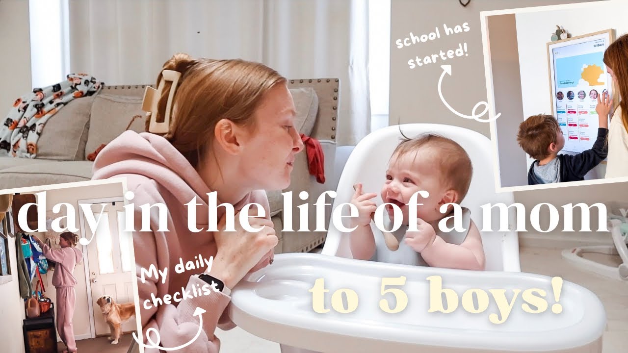 Busy day in the life as a mom of 5 | My daily to do list | 5 kids under 8 | stay at home mom vlog