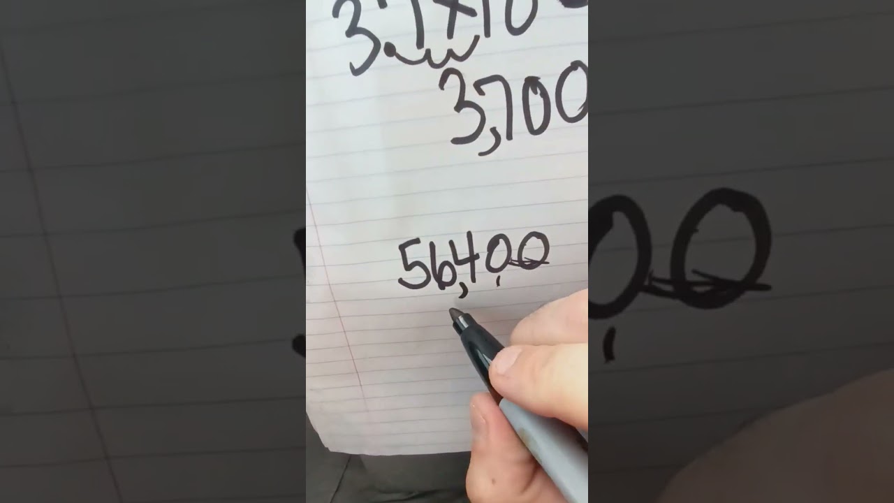 Scientific Notation (Quick Review) 🧪🎶 #carmath🚗✖️➕➗➖