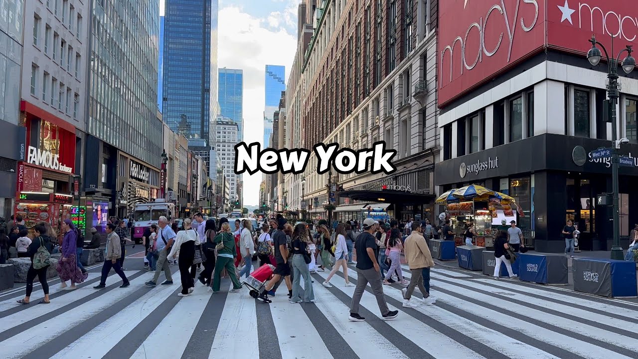 New York City Walking Tour 4k - 6th Avenue