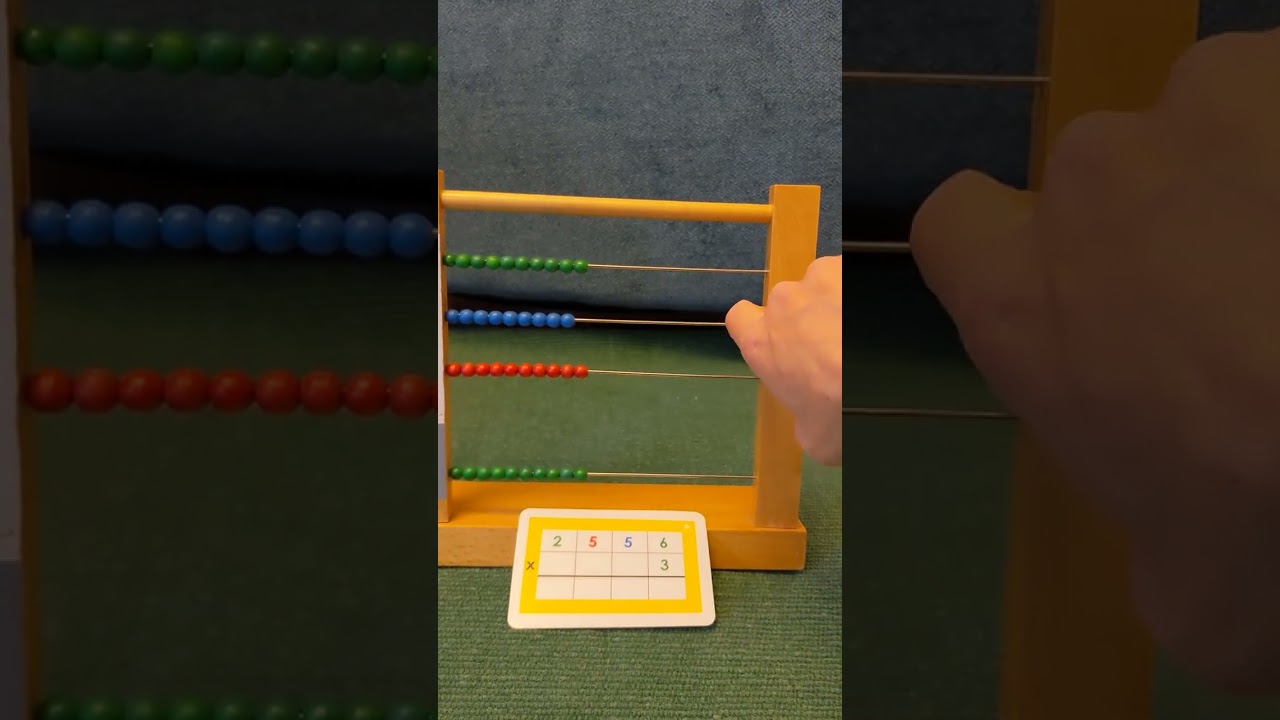 Montessori Multiplication Small Bead Frame - dynamic