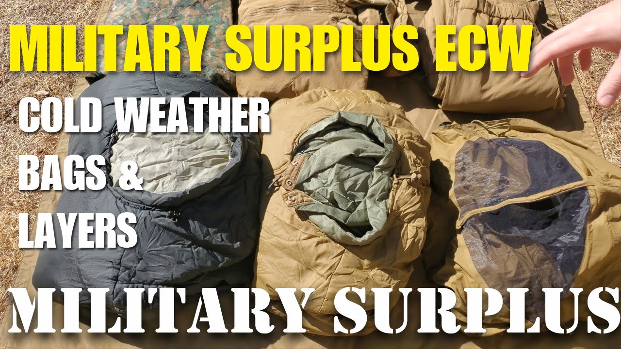 USMC Cold Weather Layering clothing and sleeping bags military surplus gear