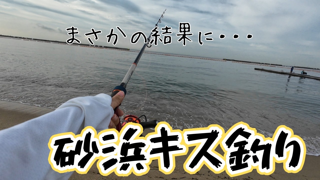 【キス釣り】駅前徒歩30秒の海岸で釣りしたら想定外の結果に❗❗ 
