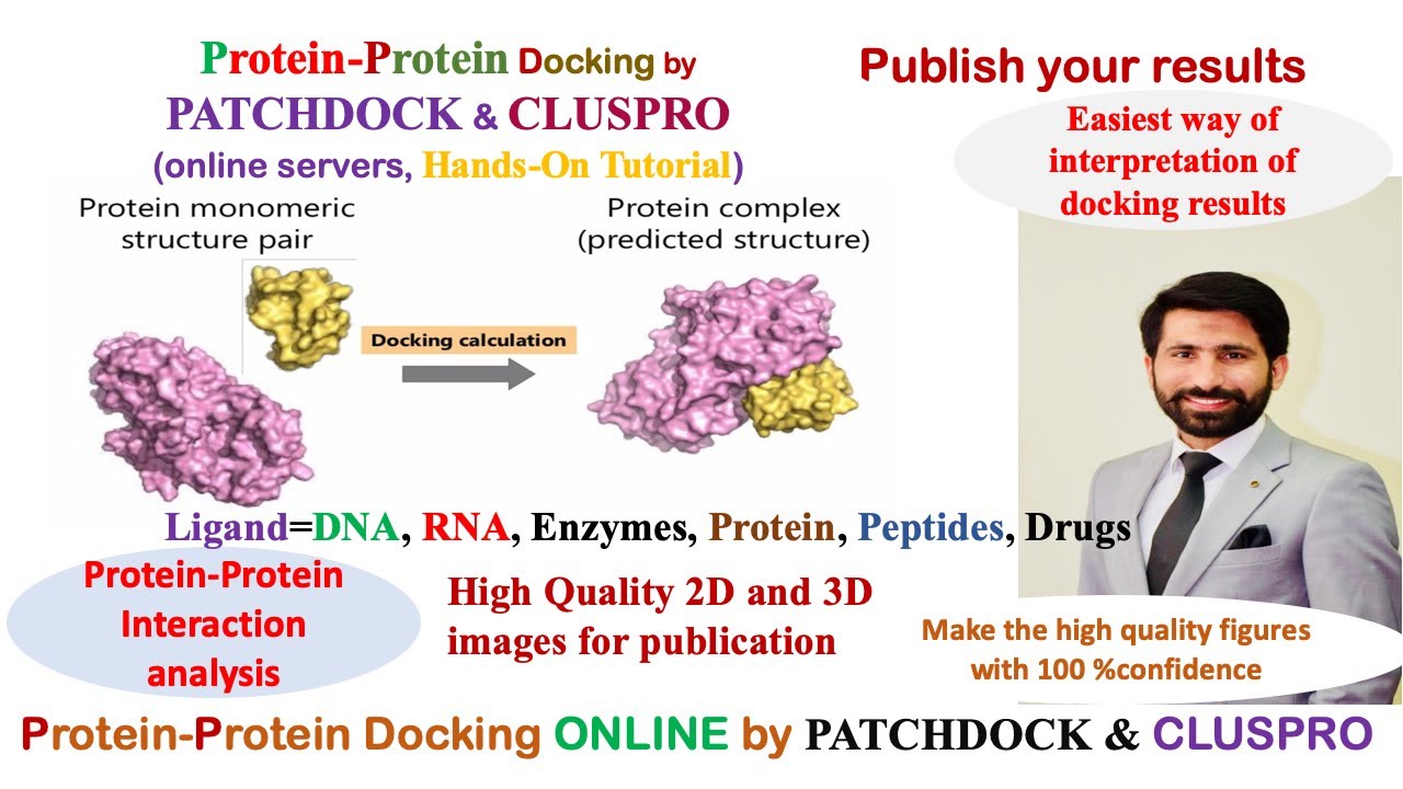 Protein-Protein docking || PatchDock, ClusPro || Protein-Protein interactions || DNA, RNA, Peptides
