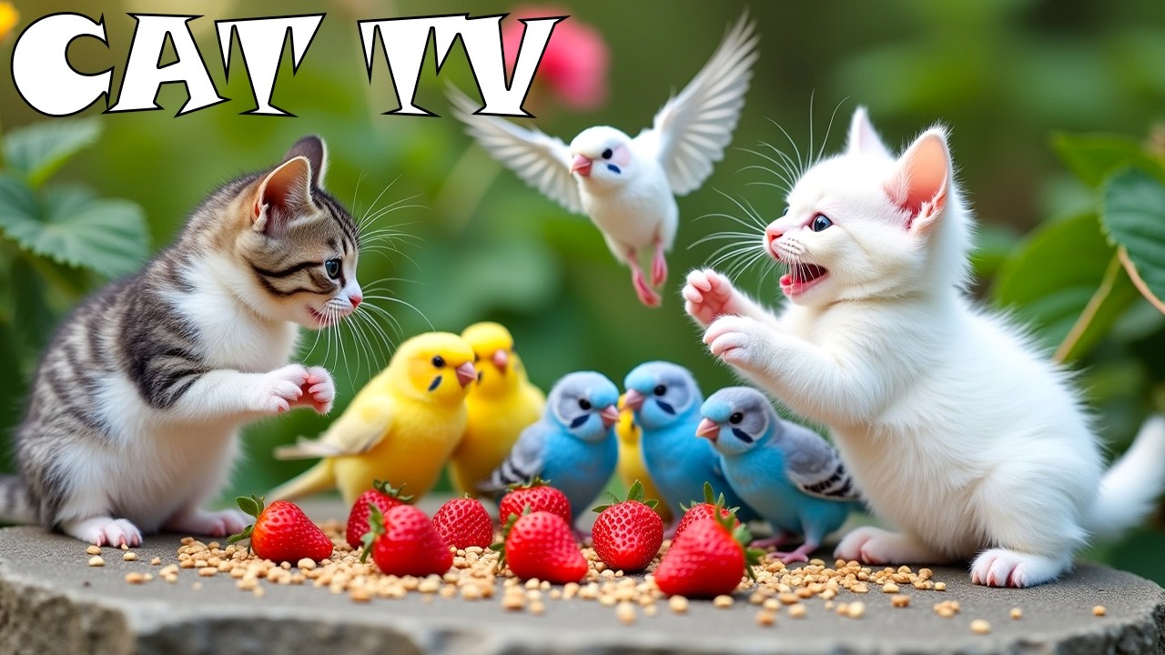 (NO ADS) PETS TV😺 Captivating Birds for Pets to Observe 🦜 Best 4K HDR Nature Scene For Cats & Dogs