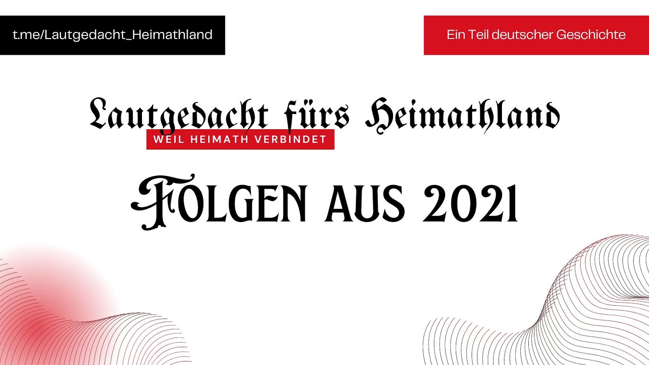 Lautgedacht fürs Heimathland   1 jähriges Jubiläum