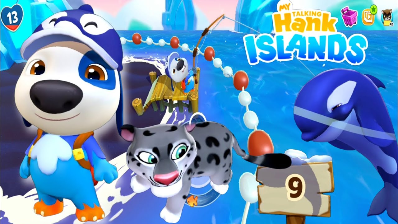 My Talking Hank islands Unlock Arctic Island - Gameplay Walkthrough Part 1 - Full Screen