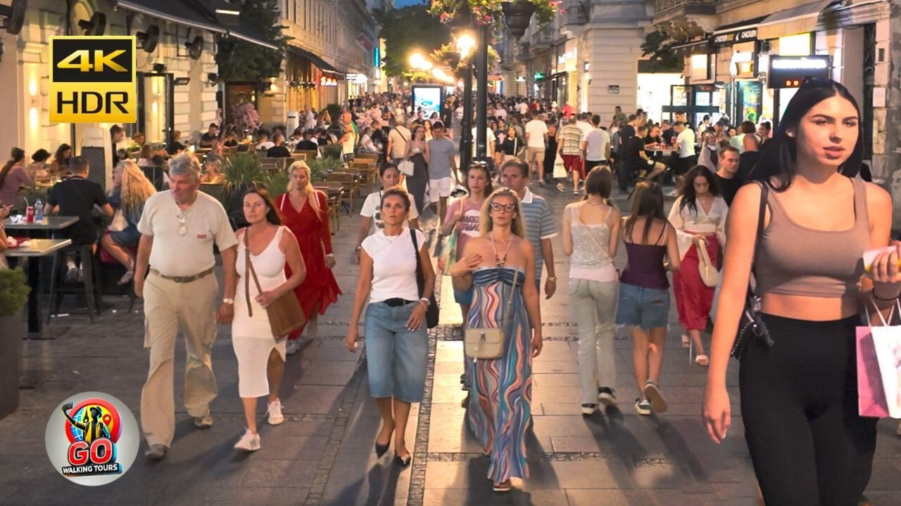 🇷🇸 Serbian Nightlife Before Midnight 4K Belgrade-Serbia 4K HDR