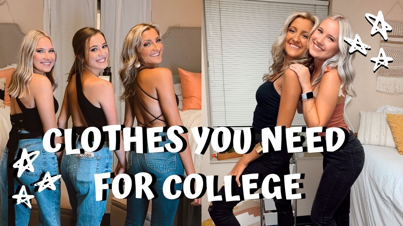 CLOTHES YOU NEED FOR COLLEGE // college wardrobe essentials