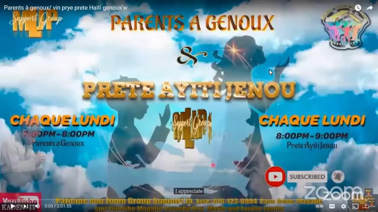 Mezanmy kote fanmi yo ! Paran a genou ap tan’n ou